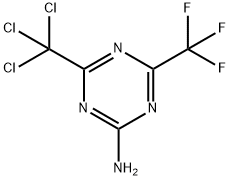 4-(trichloroMethyl)-6-(trifluoroMethyl)-1,3,5-triazin-2-aMine Structure