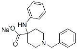 sodium 1-benzyl-4-(phenylamino)piperidine-4-carboxylate Struktur
