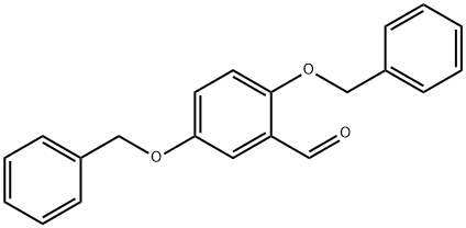 2,5-Bis(benzyloxy)benzenecarbaldehyde Struktur