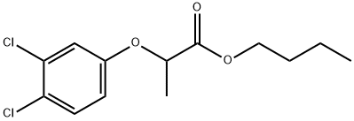3-(3,4-ジクロロフェノキシ)プロピオン酸ブチル 化学構造式