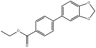 ETHYL 4-BENZO[1,3]DIOXOL-5-YL-BENZOATE 结构式