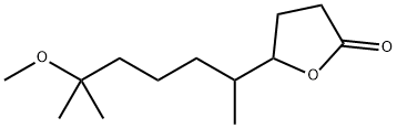 dihydro-5-(5-methoxy-1,5-dimethylhexyl)furan-2(3H)-one 结构式