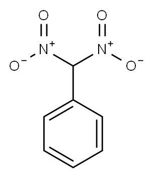 (ジニトロメチル)ベンゼン 化学構造式