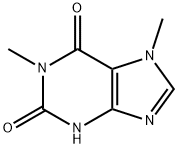 1,7-二甲基黄嘌呤,611-59-6,结构式