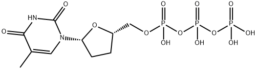 Thymidine 5-(tetrahydrogen triphosphate), 3-deoxy- Structure