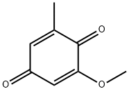 3-メトキシ-5-メチル-1,4-ベンゾキノン 化学構造式