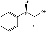 D-(-)-マンデル酸 化学構造式