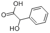 rac-(R*)-α-ヒドロキシベンゼン酢酸 化学構造式