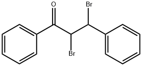2,3-二溴代-1,3-二苯基-1-丙酮, 611-91-6, 结构式