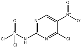 (4-クロロ-5-ニトロ-2-ピリミジニルアミノ)ジクロロホスフィンオキシド 化学構造式