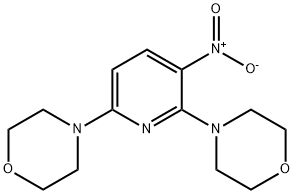 4-(6-MORPHOLINO-3-NITRO-2-PYRIDYL)MORPHOLINE Struktur