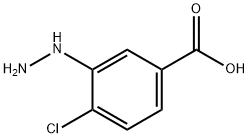 4-chloro-3-hydrazinyl-benzoate Struktur