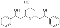 rel-(αR*,α'S*)-1-メチル-α,α'-ジフェニル-2α*,6α*-ピペリジンジエタノール·塩酸塩 化学構造式