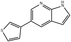 1H-Pyrrolo[2,3-b]pyridine,5-(3-thienyl)-(9CI) 化学構造式