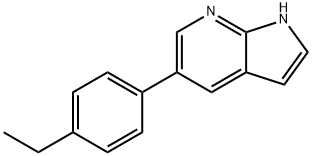 1H-Pyrrolo[2,3-b]pyridine,5-(4-ethylphenyl)-(9CI) Structure