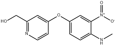 4-[4-(甲氨基)-3-硝基苯氧基]-2-吡啶甲醇,611226-24-5,结构式