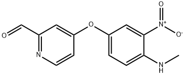 4-[4-(甲基氨基)-3-硝基苯氧基]-2-吡啶甲醛,611226-25-6,结构式