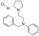 N-benzyl-N-phenylpyrrolidine-1-ethylamine monohydrochloride  Structure