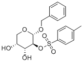 ベンジルα-D-アラビノピラノシド2-(4-メチルベンゼンスルホナート) 化学構造式