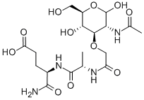 N-acetyl-nor-muramyl-L-alanyl-D-isoglutamine Struktur