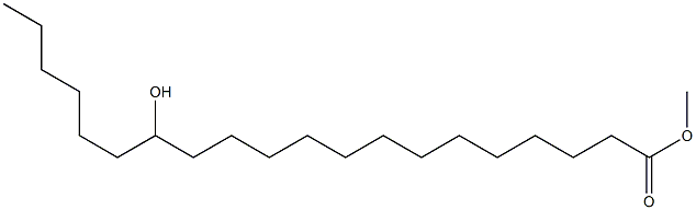 [S,(-)]-14-ヒドロキシイコサン酸メチル 化学構造式