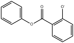 2-(フェニルオキシカルボニル)フェノールアニオン 化学構造式