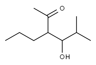 4-ヒドロキシ-5-メチル-3-プロピル-2-ヘキサノン 化学構造式