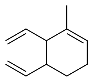 2-メチル-3,4-ジビニル-1-シクロヘキセン 化学構造式