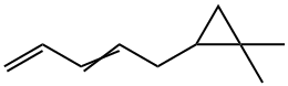 1,1-Dimethyl-2-(2,4-pentadienyl)cyclopropane Structure