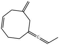 4-Methylene-6-(1-propenylidene)cyclooctene,61142-29-8,结构式