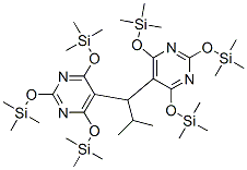 5,5'-(2-Methylpropylidene)bis[2,4,6-tris[(trimethylsilyl)oxy]pyrimidine] Struktur