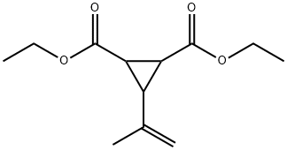 3-(1-Methylvinyl)-1,2-cyclopropanedicarboxylic acid diethyl ester Structure