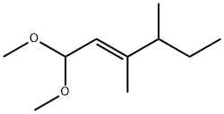 2-Hexenal diethyl acetal, trans Structure