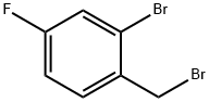 2-ブロモ-4-フルオロベンジルブロミド 化学構造式