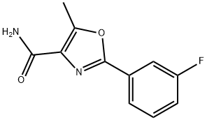 2-(m-Fluorophenyl)-5-methyloxazole-4-carboxamide Structure