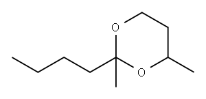 2-butyl-2,4-dimethyl-1,3-dioxane,61152-38-3,结构式
