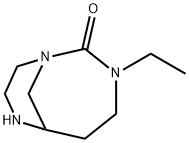1,3,7-Triazabicyclo[4.3.1]decan-2-one,3-ethyl-(9CI),61155-14-4,结构式