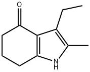 3-ethyl-2-methyl-4,5,6,7-tetrahydroindol-4-one Struktur