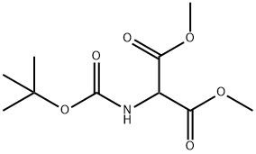 DIMETHYL (BOC-AMINO)MALONATE Structure