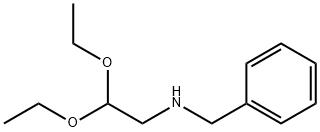 (ベンジルアミノ)アセトアルデヒドジエチルアセタール 化学構造式