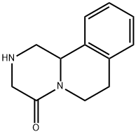 1,2,3,6,7,11B-ヘキサヒドロ-4H-ピラジノ(2,1-A)イソキノリン-4-オン 化学構造式