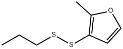 2-メチル-3-(プロピルジチオ)フラン 化学構造式
