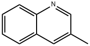 3-メチルキノリン 化学構造式