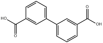3,3'-ビフェニルジカルボン酸 化学構造式