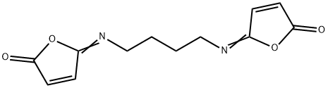 N,N'-Bis(5-oxo-2,5-dihydrofuran-2-ylidene)-1,4-butanediamine Struktur