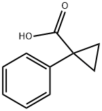 1-フェニルシクロプロパンカルボン酸 化学構造式