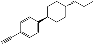 反式-4-(4-丙基环己基)苯腈, 61203-99-4, 结构式