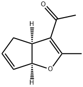 Ethanone, 1-[(3aS,6aS)-3a,6a-dihydro-2-methyl-4H-cyclopenta[b]furan-3-yl]- 结构式