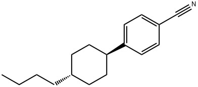 TRANS-4-(4'-N-BUTYLCYCLOHEXYL)-BENZONITRILE Struktur