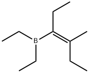 Diethyl[(E)-1-ethyl-2-methyl-1-butenyl]borane 结构式
